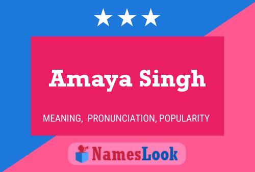 Amaya Singh Naam Poster