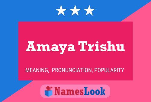 Amaya Trishu Naam Poster