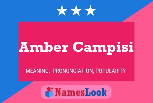 Amber Campisi Naam Poster