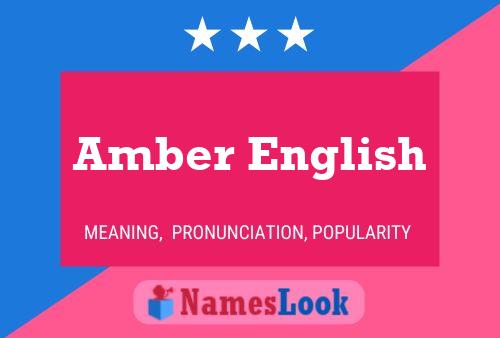 Amber English Naam Poster