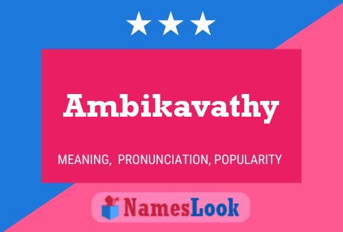 Ambikavathy Naam Poster