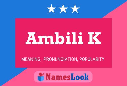 Ambili K Naam Poster