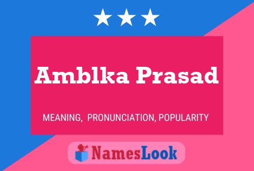 Amblka Prasad Naam Poster