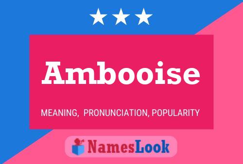 Ambooise Naam Poster