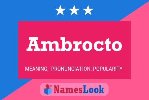 Ambrocto Naam Poster