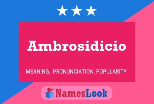 Ambrosidicio Naam Poster