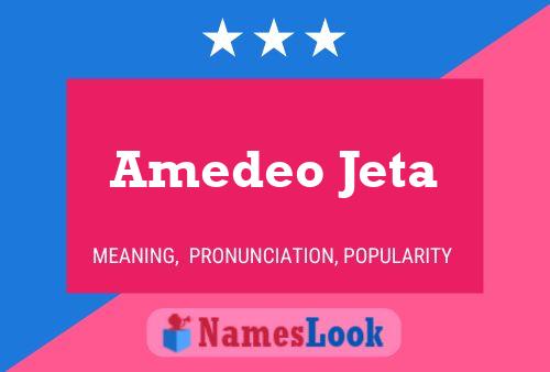 Amedeo Jeta Naam Poster