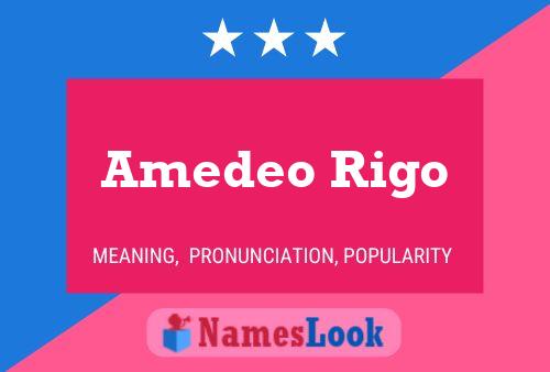 Amedeo Rigo Naam Poster