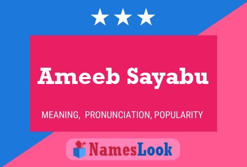 Ameeb Sayabu Naam Poster