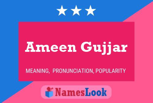 Ameen Gujjar Naam Poster