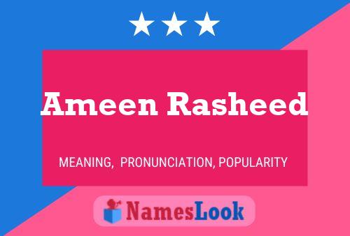 Ameen Rasheed Naam Poster