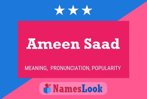 Ameen Saad Naam Poster