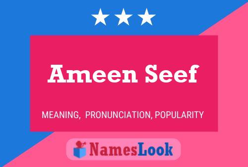 Ameen Seef Naam Poster