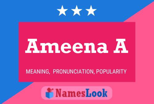 Ameena A Naam Poster