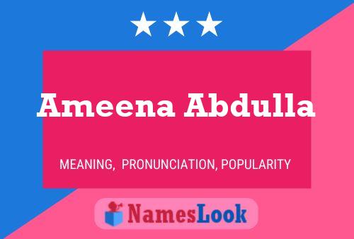 Ameena Abdulla Naam Poster