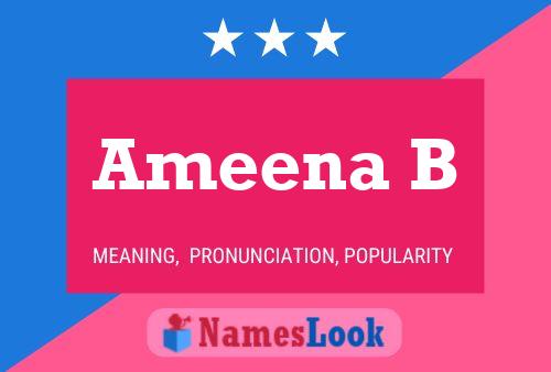 Ameena B Naam Poster