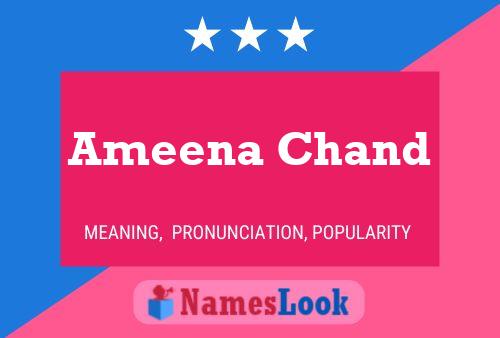 Ameena Chand Naam Poster