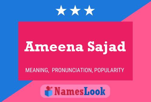 Ameena Sajad Naam Poster