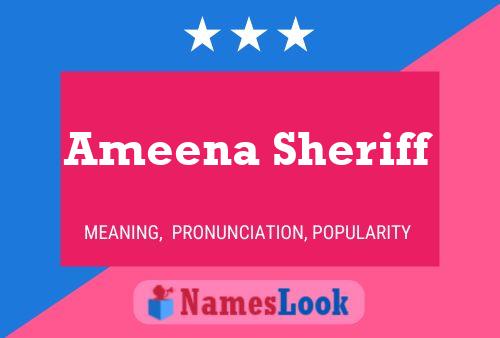 Ameena Sheriff Naam Poster