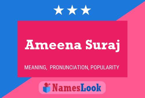 Ameena Suraj Naam Poster