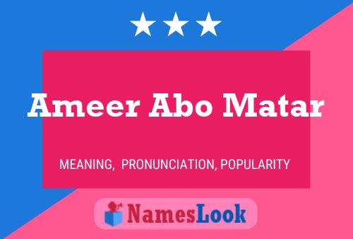 Ameer Abo Matar Naam Poster