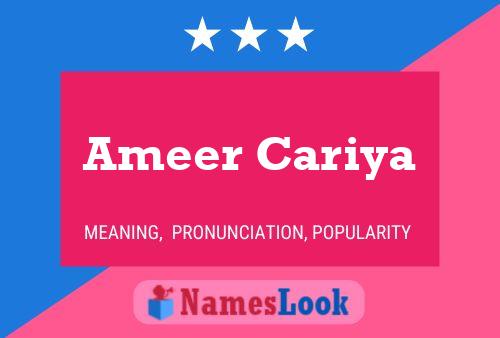 Ameer Cariya Naam Poster