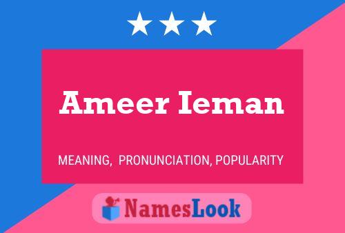 Ameer Ieman Naam Poster