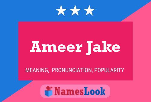 Ameer Jake Naam Poster