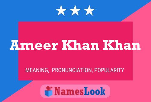 Ameer Khan Khan Naam Poster