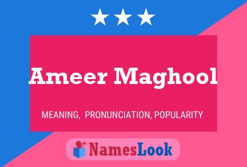 Ameer Maghool Naam Poster