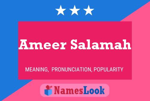 Ameer Salamah Naam Poster