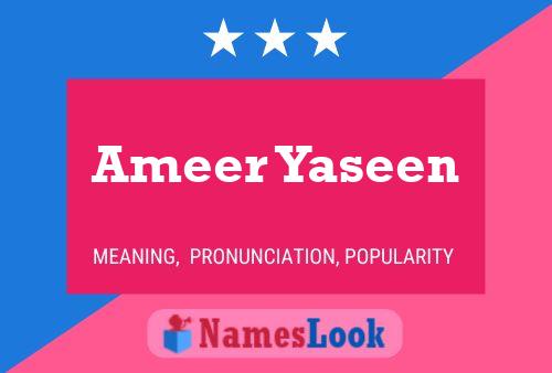 Ameer Yaseen Naam Poster