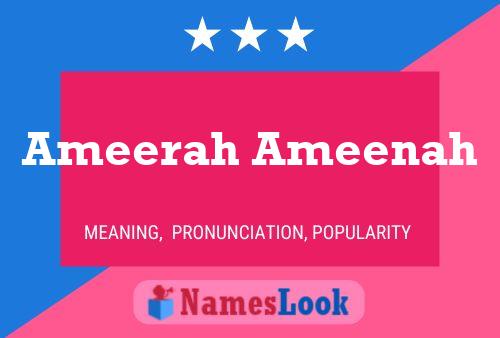 Ameerah Ameenah Naam Poster