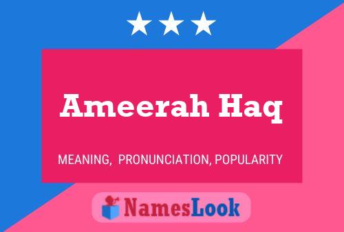 Ameerah Haq Naam Poster