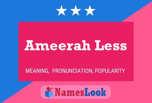 Ameerah Less Naam Poster