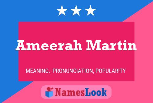 Ameerah Martin Naam Poster