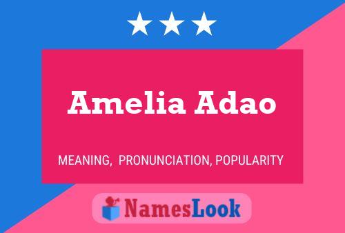 Amelia Adao Naam Poster