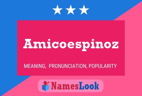 Amicoespinoz Naam Poster