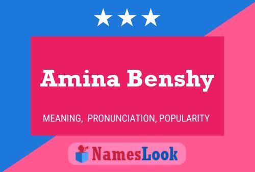 Amina Benshy Naam Poster