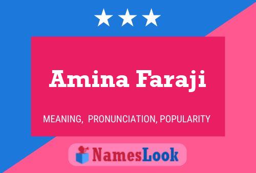 Amina Faraji Naam Poster