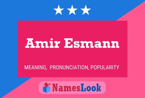 Amir Esmann Naam Poster