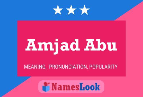 Amjad Abu Naam Poster