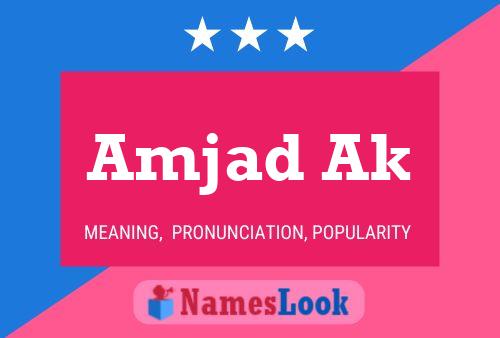 Amjad Ak Naam Poster