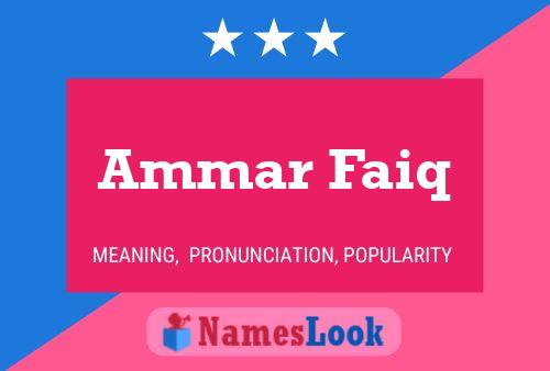 Ammar Faiq Naam Poster