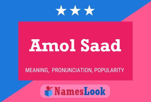 Amol Saad Naam Poster