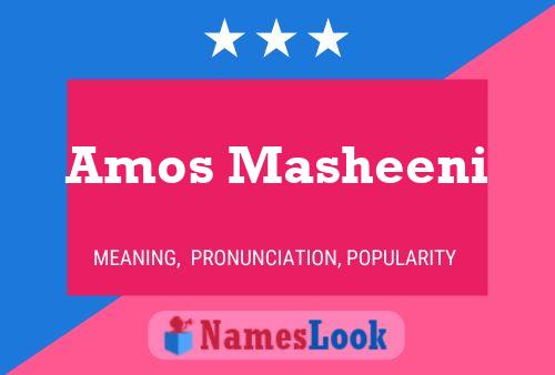 Amos Masheeni Naam Poster