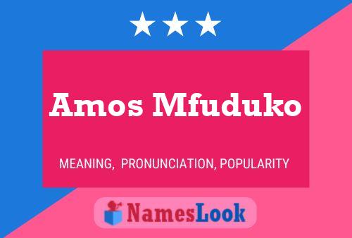 Amos Mfuduko Naam Poster