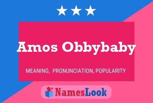 Amos Obbybaby Naam Poster