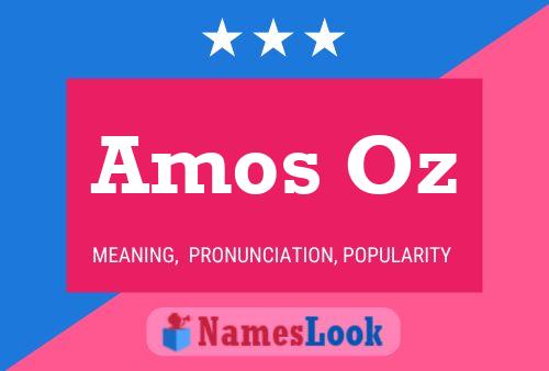 Amos Oz Naam Poster