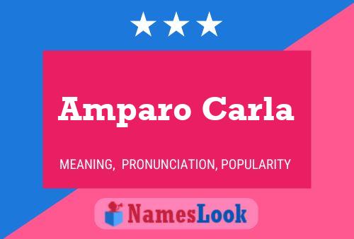 Amparo Carla Naam Poster